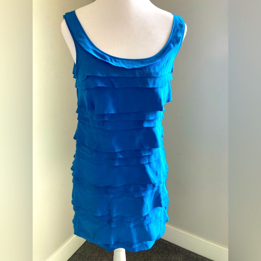 Turquoise sz 0 layered dress. French connection. *